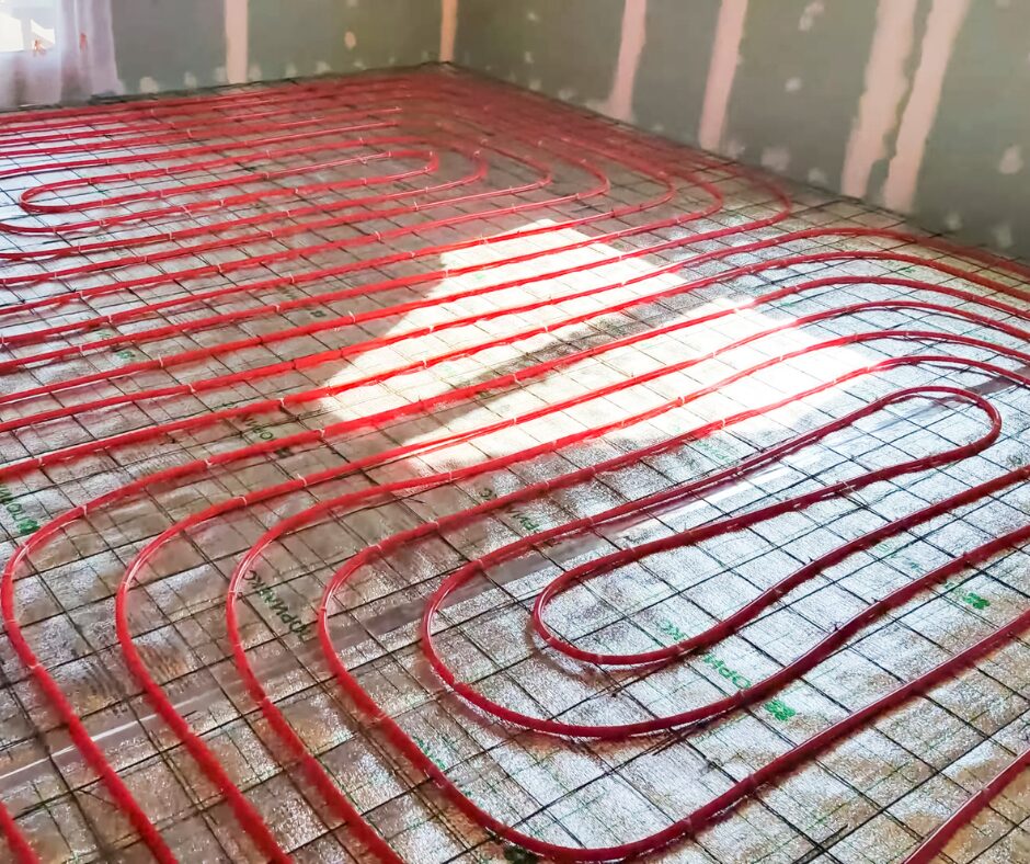 montaż ogrzewania podłogowego