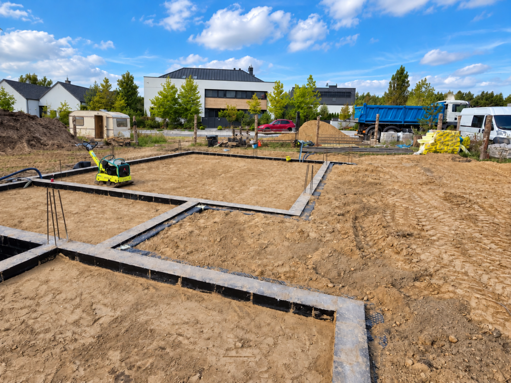 Fundamenty inwestycji przy ul. Stanisława Dygata - Bartom Development